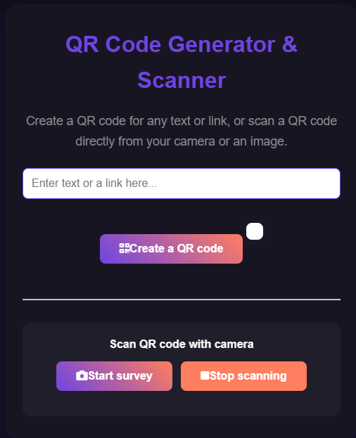 QR Code Generator Demo